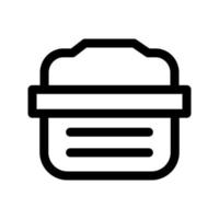 Shopping basket icon vector