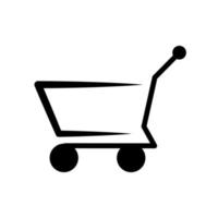 icono de carrito de compras vector