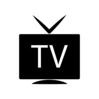 Television icon template vector