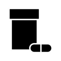 capsule jar icon vector