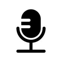 Microphone icon template vector