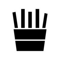 french fries icon vector