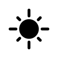 plantilla de icono de sol vector