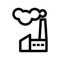 Factory icon template vector