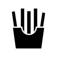 french fries icon vector