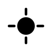 plantilla de icono de sol vector
