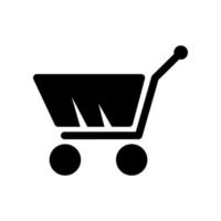 icono de carrito de compras vector