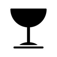 icono de copa de vino vector