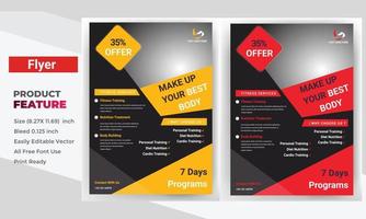 flyer brochure cover design layout space, vector illustration. template in A4 size
