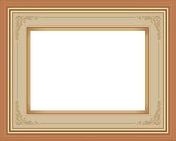 Picture Frame Isolate on White background ,Vector EPS10 illustration vector