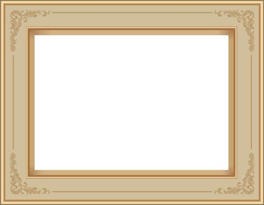 Picture Frame Isolate on White background ,Vector EPS10 illustration