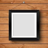 blank photo frame on the wall.vector illustration vector