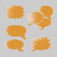 Some speech balloon for comics, or pictures with talking characters vector