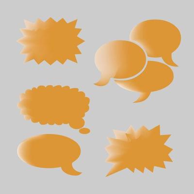 Some speech balloon for comics, or pictures with talking characters