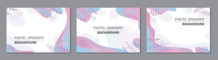 Abstract sweet pastel gradient color background vector. vector