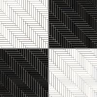 Seamless herringbone floor pattern. Black and white parquet texture tiles. Vector illustration.