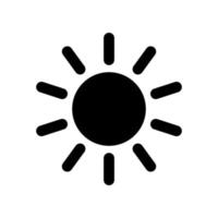 Sun icon template vector