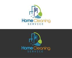 Shiney Home cleaning Logo Concept vector