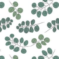 vector eucalyptus pattern