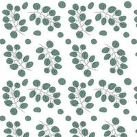 Vector eucalyptus pattern