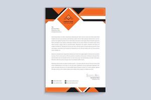 Professional creative letterhead business template design vector