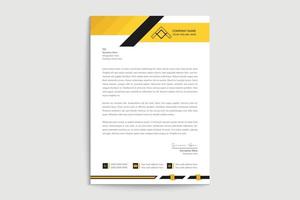 Professional simple  creative letterhead template design for your business vector
