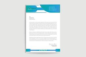 Modern creative  gradient colour abstract corporate business letterhead design template vector