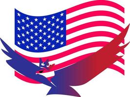 American eagle day flag background.Good for background American eagle day. vector