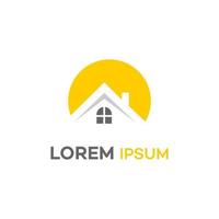 home logo simple design housing and interior property industry template idea vector