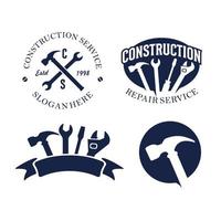 Construction logo template, suitable for construction company brand, vector format and easy to edit