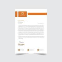 Professional creative modern business company letterhead template Free Vector a4 size