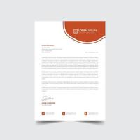 Professional creative modern business company letterhead template Free Vector a4 size