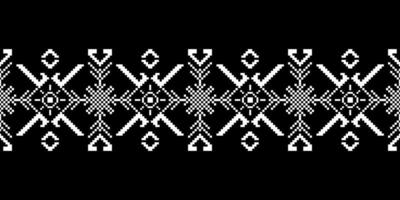 Seamless inspired embroidery pattern, Vector horizontal seam fabric ornamentals design for fashion clothes, fabric, textile, decoration background.
