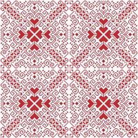 Seamless square ethnic pattern, Vector embroidery inspired design for fashion clothes, textile, fabric, decoration background.