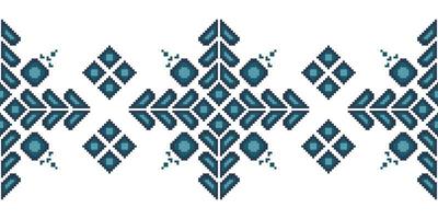 Seamless inspired embroidery pattern, Vector horizontal seam fabric ornamentals design for fashion clothes, fabric, textile, decoration background.