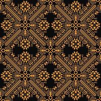 Seamless square ethnic pattern, Vector embroidery inspired design for fashion clothes, textile, fabric, decoration background.