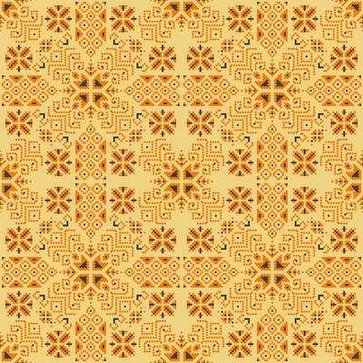 Seamless square ethnic pattern, Vector embroidery inspired design for fashion clothes, textile, fabric, decoration background.