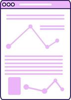 leer artículo científico en línea elemento de vector de color semiplano