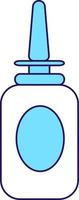 Nasal spray semi flat color vector element