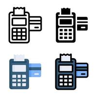 Payment Terminal Icon Style Collection vector