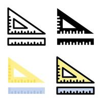 Ruler Icon Style Collection vector