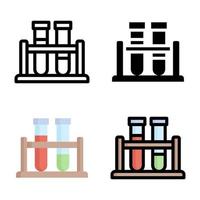 Test Tube Icon Style Collection