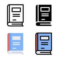 Book Icon Style Collection vector