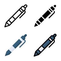 Pen Icon Style Collection vector