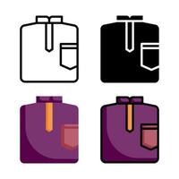 New Cloth Icon Style Collection vector