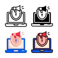 Security Icon Style Collection vector