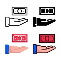 Money Back Guarantee Icon Style Collection vector