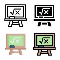 Blackboard Icon Style Collection vector