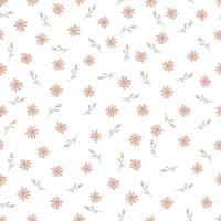 patrones sin fisuras florales. Flores lindas. estampado con pequeñas flores rosas. impresión ditsy. lindo fondo de primavera. plantilla elegante para impresoras de moda vector