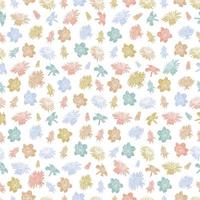 Fondo de patrón sin costuras botánico floral de primavera adecuado con flores de flor de verano para estampados de moda, gráficos, fondos y artesanías vector